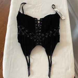 NWT Urban Outfitters Black Corset